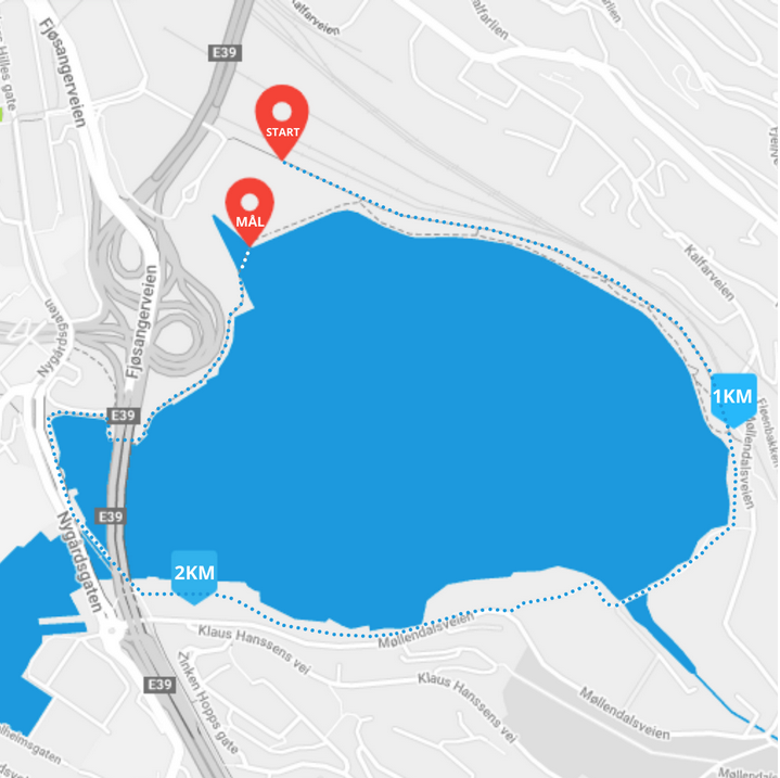 Løypekart Bergen3000